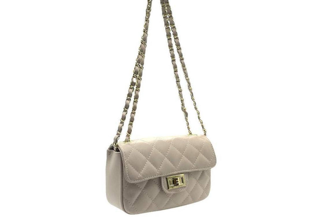 Italian leather Bag: Navy blue
