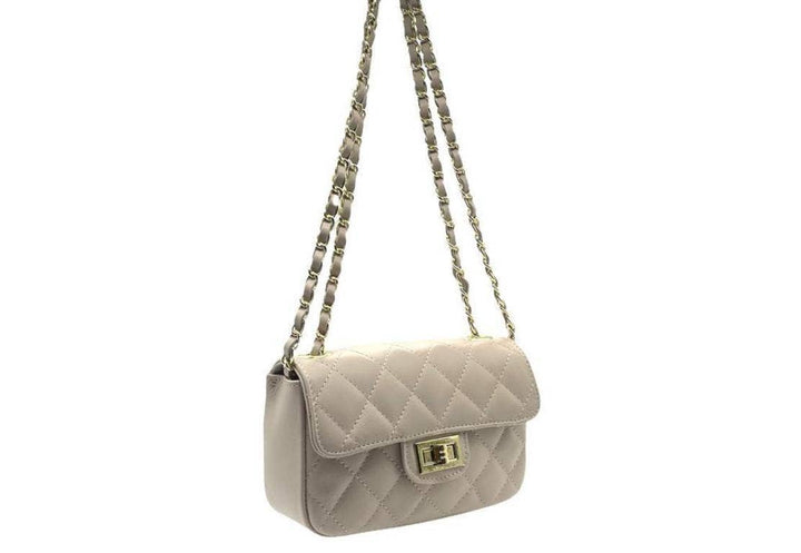 Italian leather Bag: Navy blue