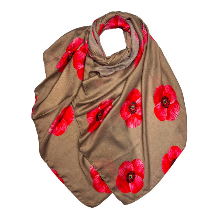 Poppy scarf: Mocca