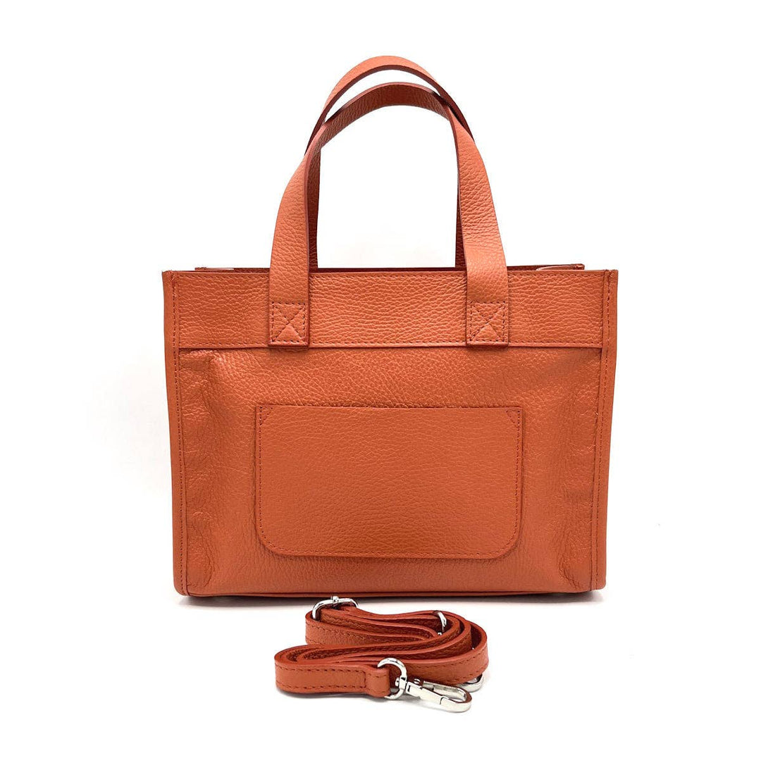 Italian leather bag,112442: Blk