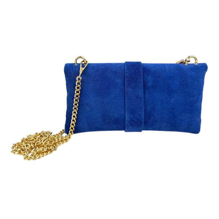 Italian Leather Bag: Suede Black