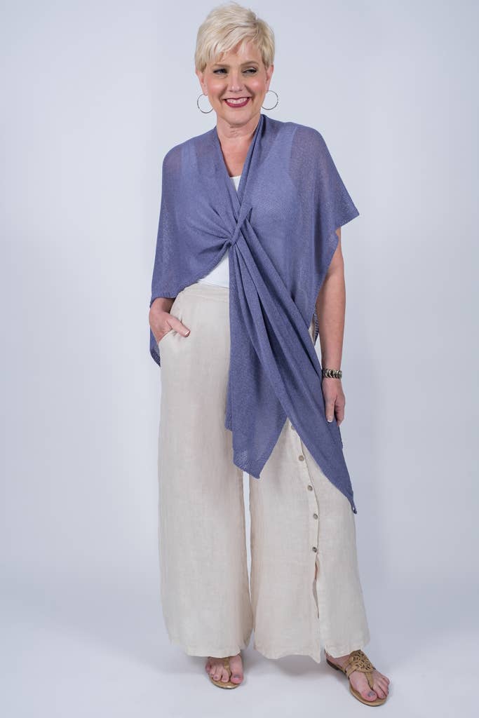 Aliya Cotton Wrap (W108):Carbon