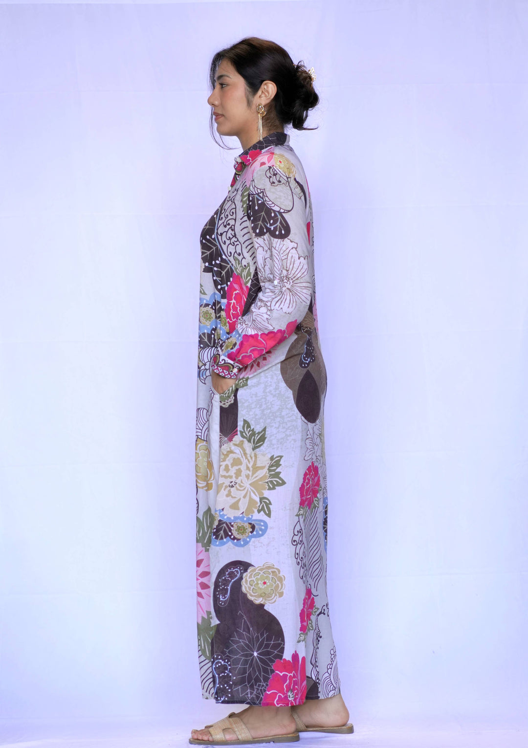 Seraphina Shirt Dress Beige Brown:/ M
