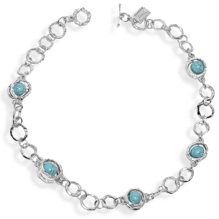 Natural Beads Collar Necklace : Gold