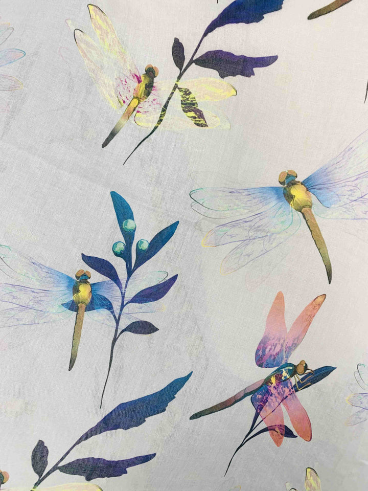 Taupe-Multi Dragonfly Scarf