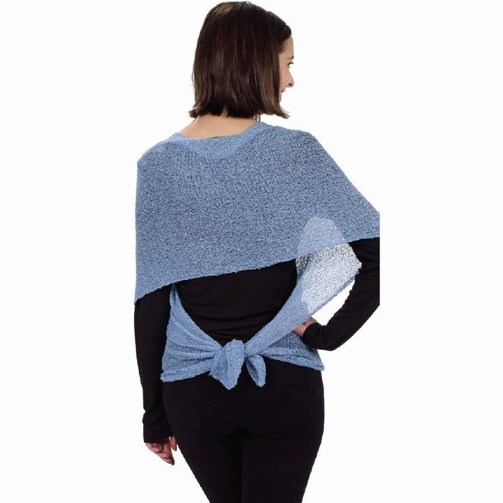 FOUR WAY SHAWL/SCARF: CREAM