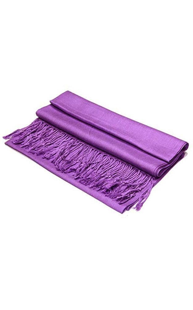Purple Color Fashion Pashmina Shawl Scarf