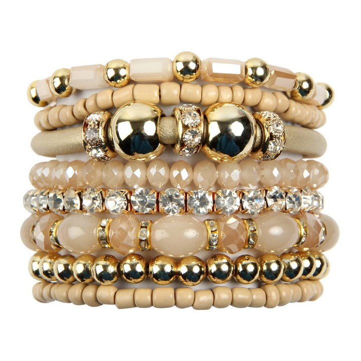 MULTI LINE BRACELET: NATURAL