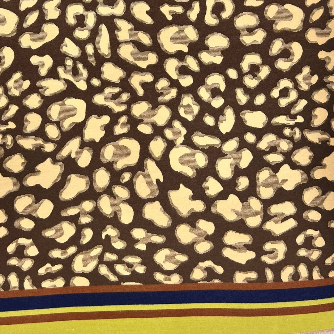Leopard cashmere blend: Red