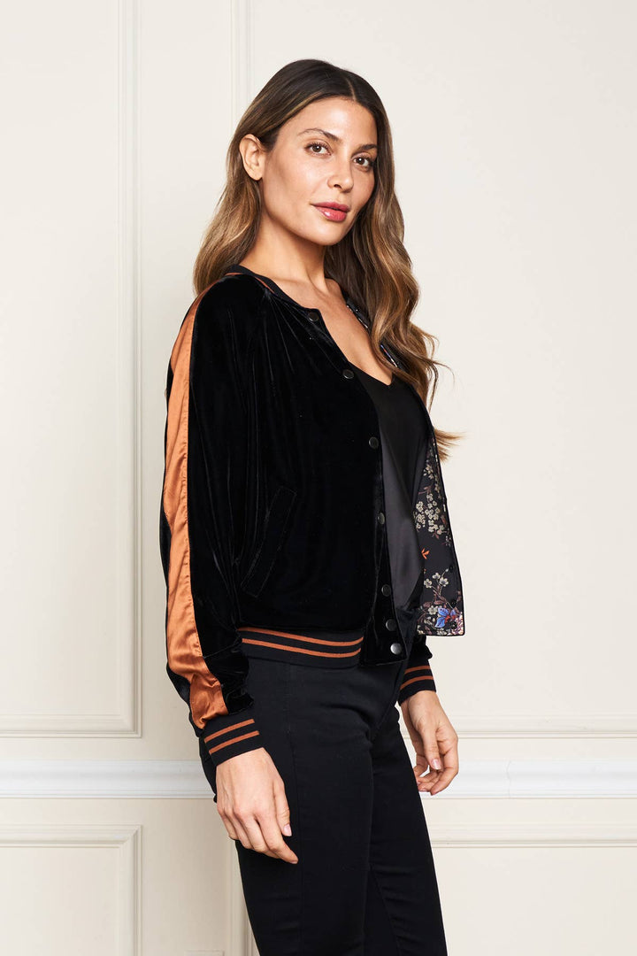 5714-MAJ Velvet Baseball Jkt/ L