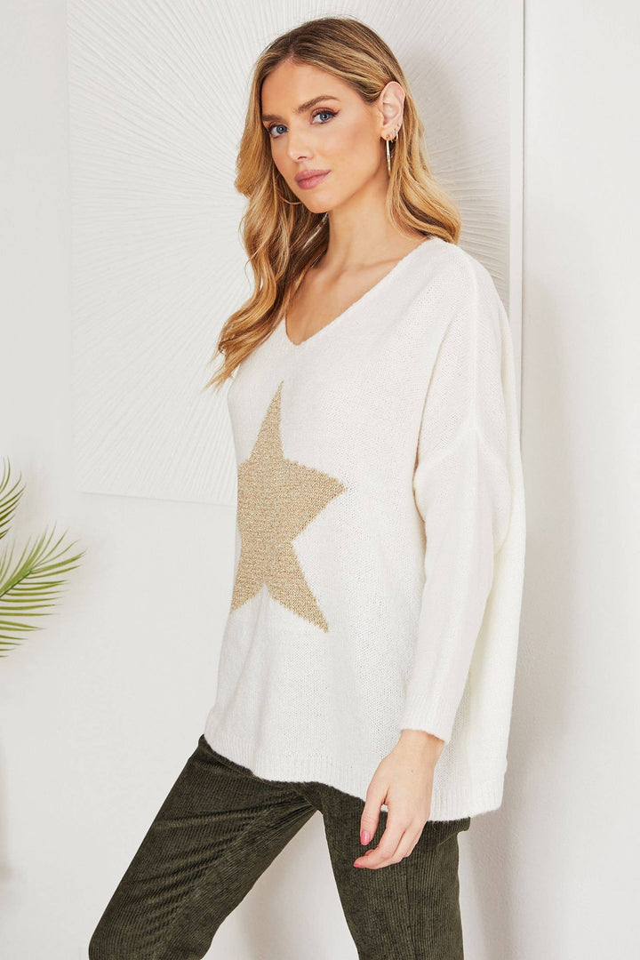 STAR-WHITE: MEDIUM/LARGE