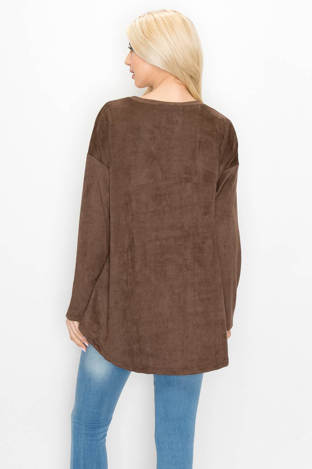 Adi Stretch Suede Top: BLACK / M / A5418