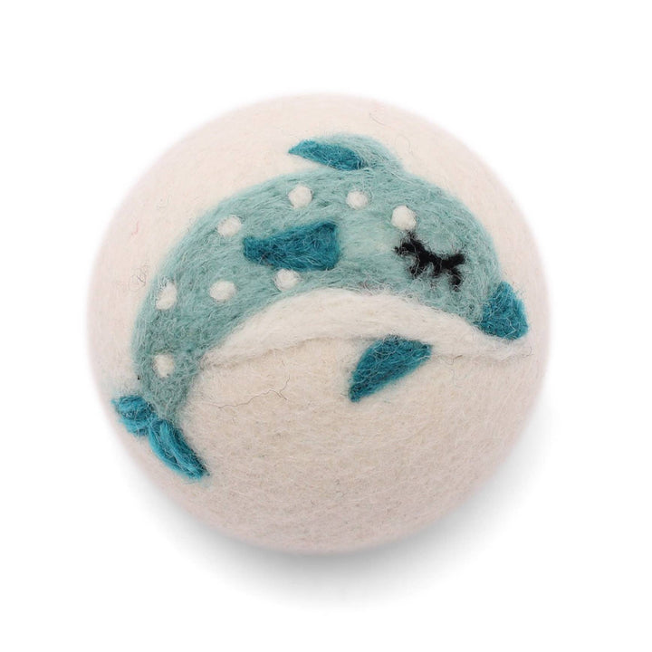 Wool Dryer Balls: Happy Fish