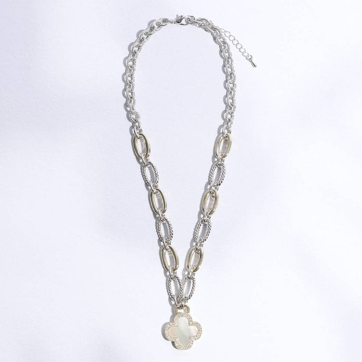 Clover Mop Gold Link Necklace: