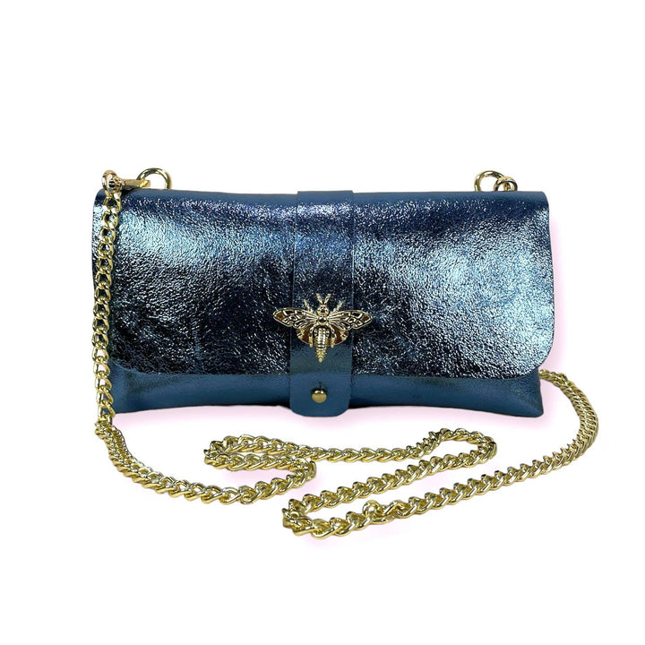 Italian Leather Bag: Red