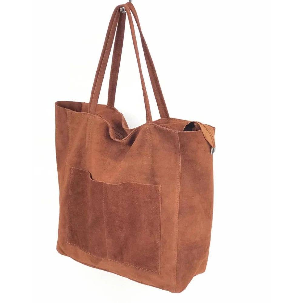 Premium Italian Leather Bag: Black