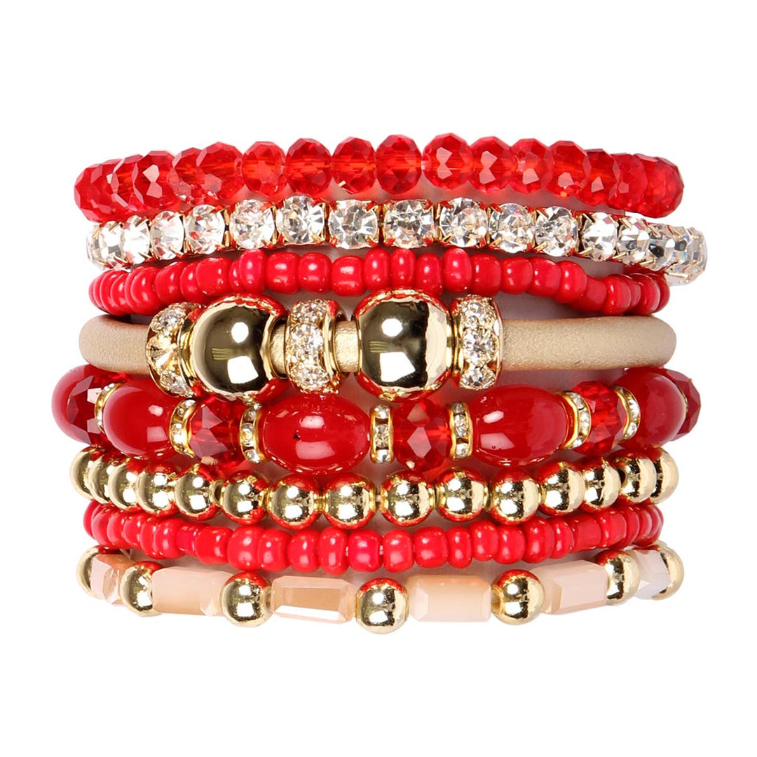 MULTI LINE BRACELET: NATURAL