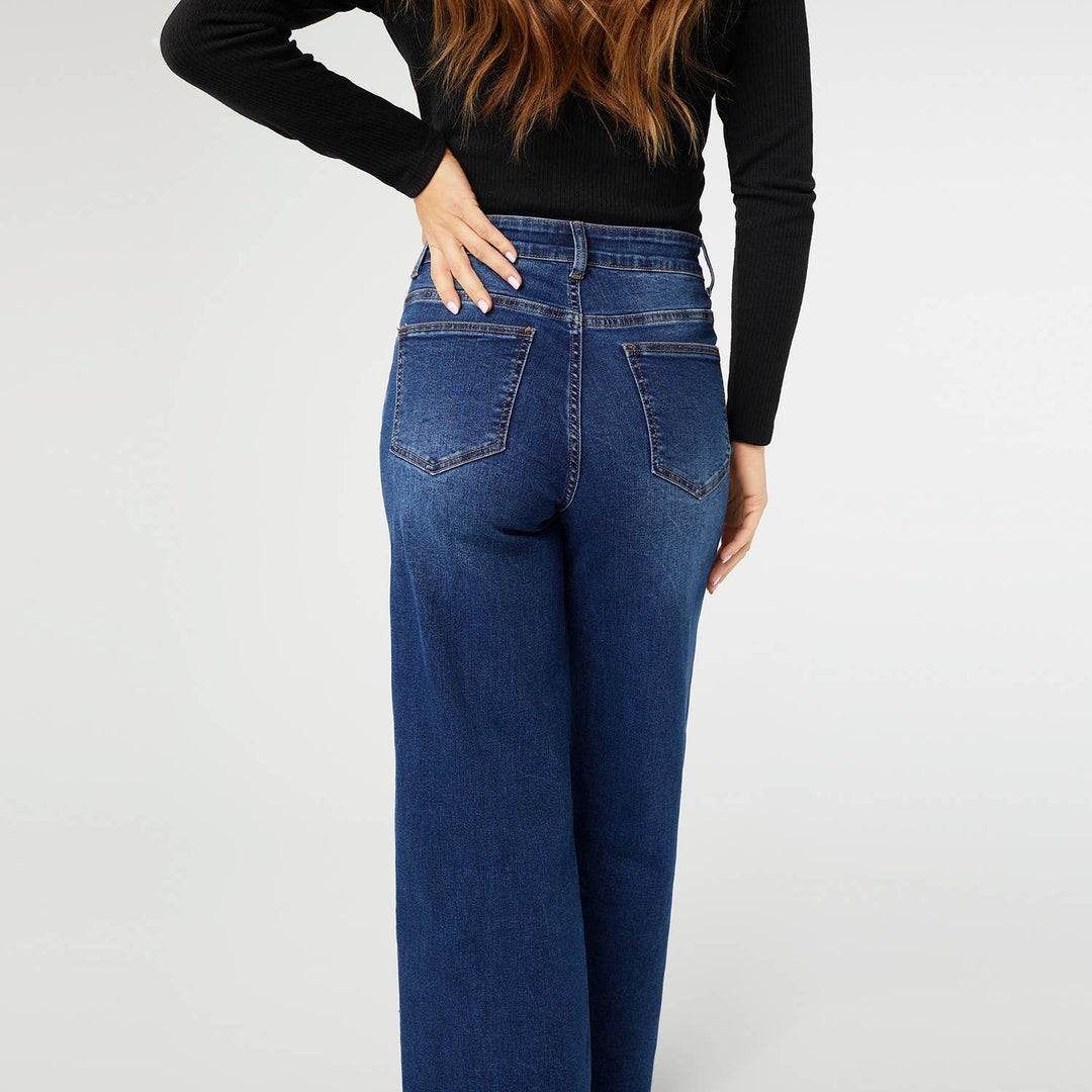 Wide Leg: L / Dark Denim