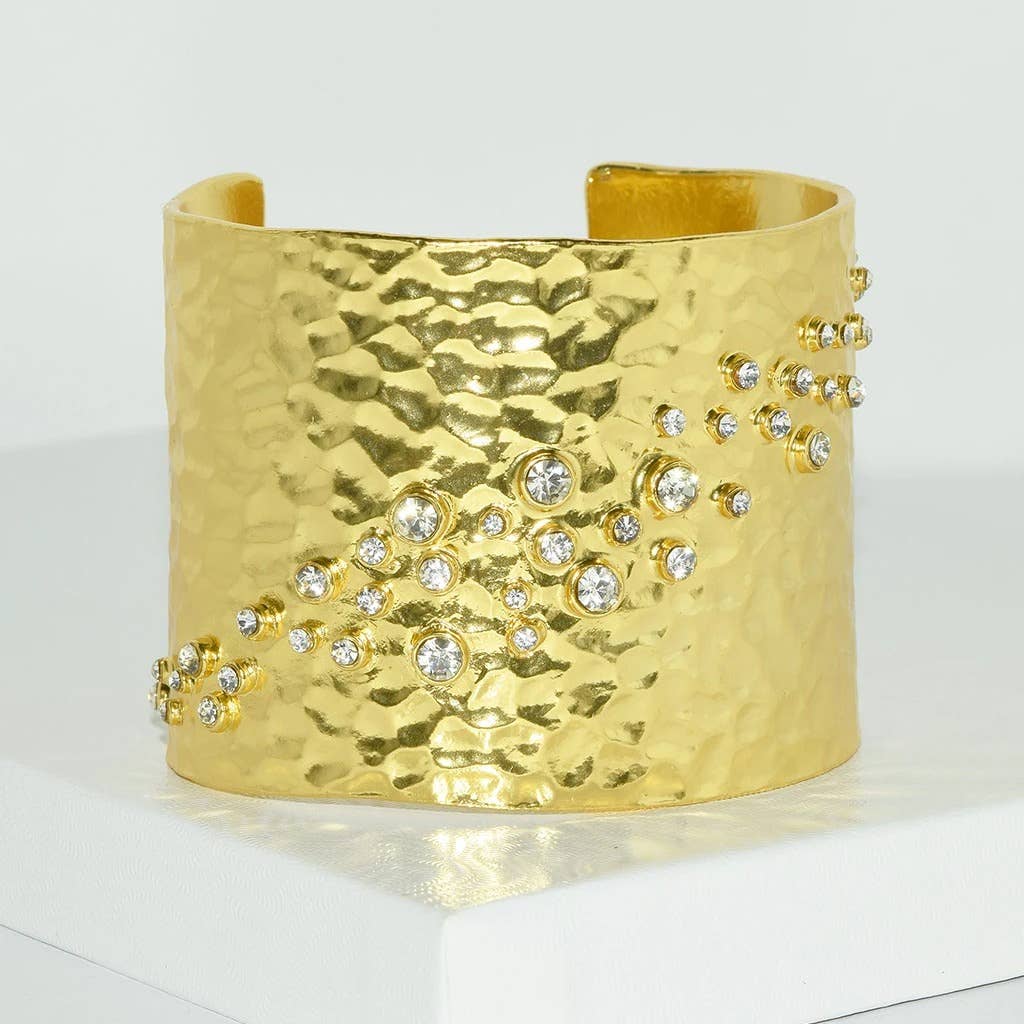 Embellished Cuff/ Pewter