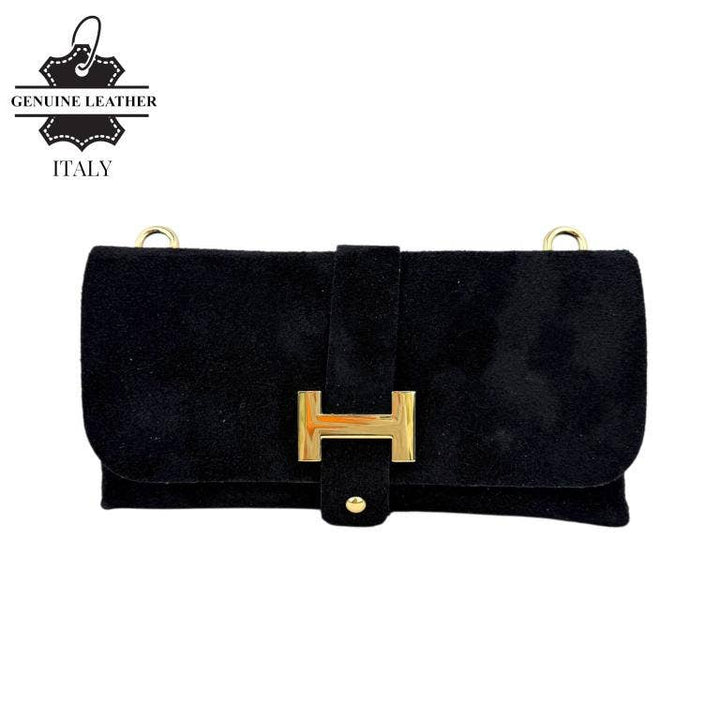 Brown Suede Italian Bag