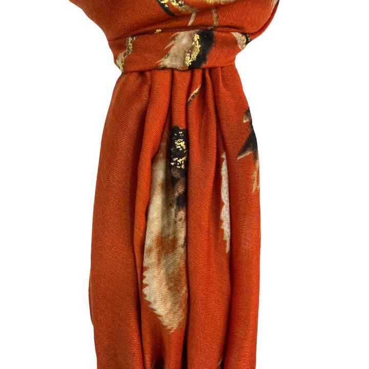 Dusty miller flower scarf: Cream