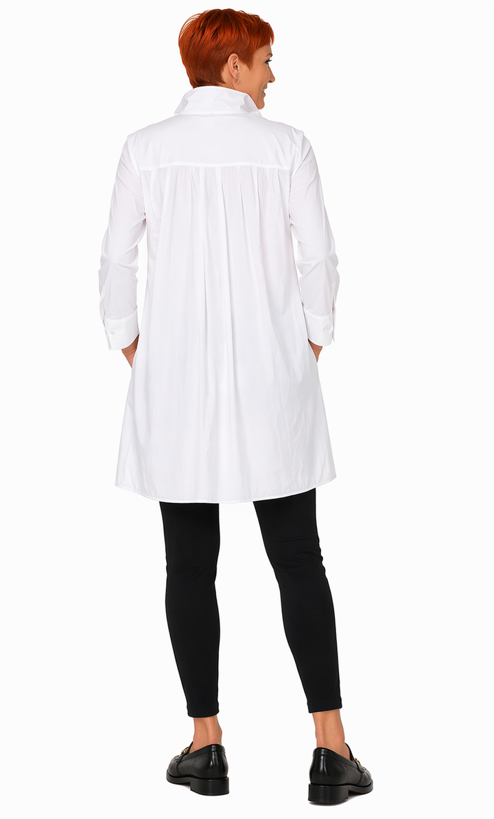 Tulip Clothing - CV125 Latte Shirt in White*: XS