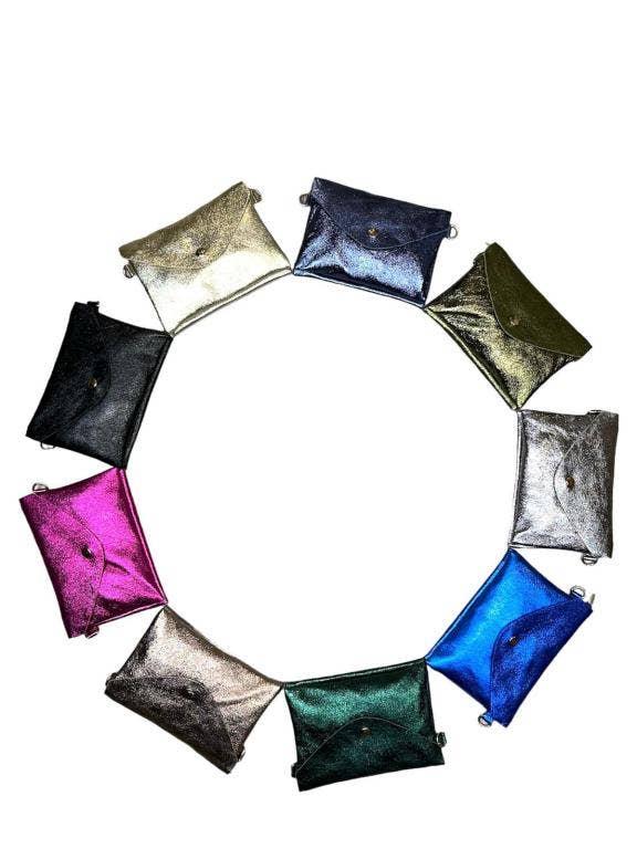 Leather Bag: Gold