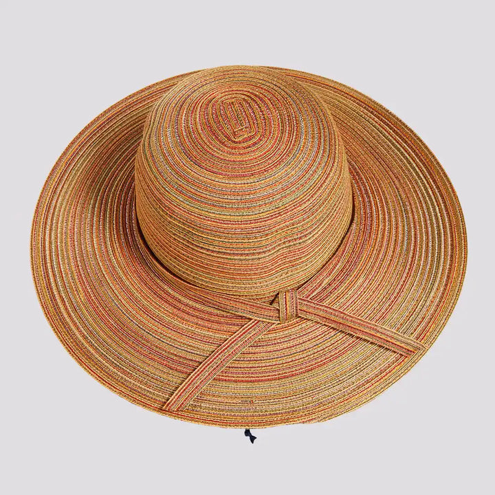 Wide Brim Straw Sun Hat: Natural