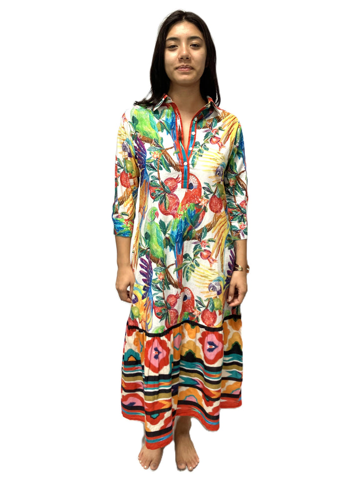 Shirt Dress-Multi: XL