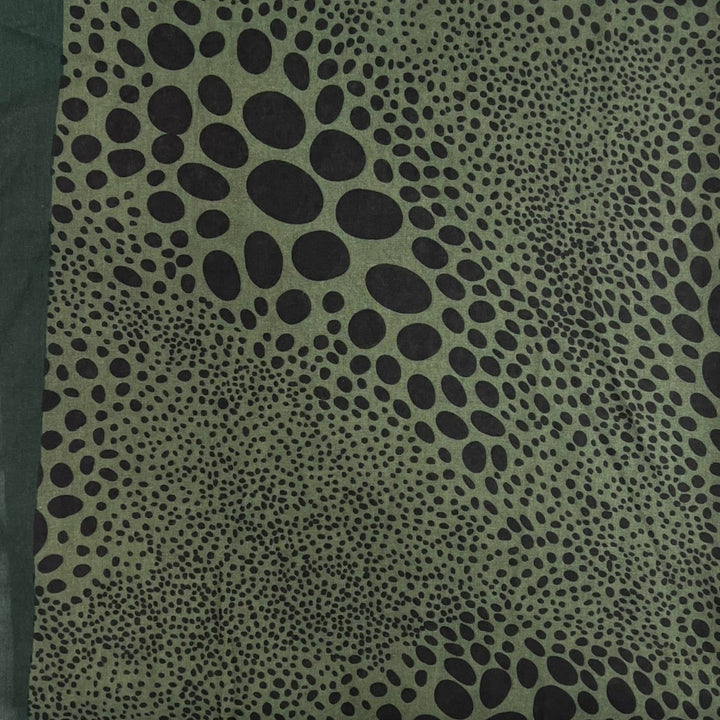 Leopard dots print scarf : Khaki