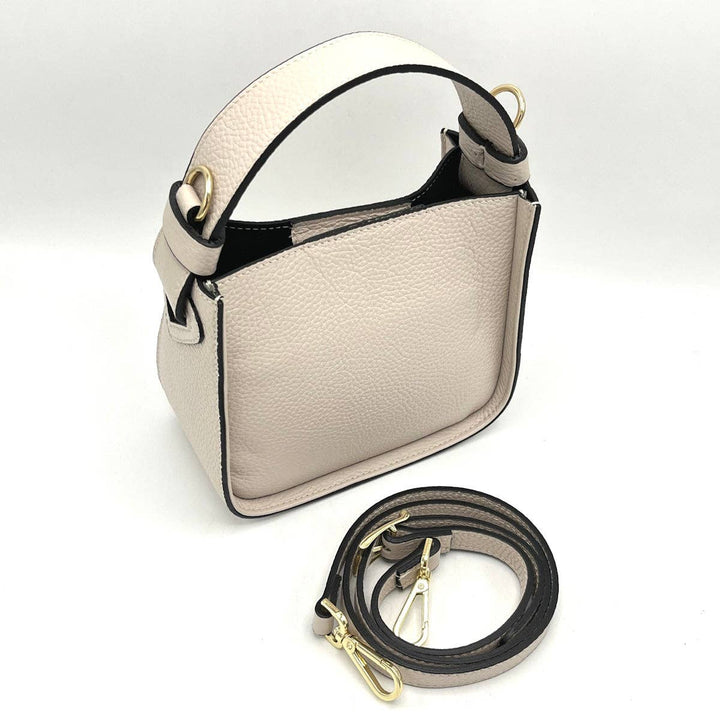 leather bag, Made in Italy, 112303: Blk