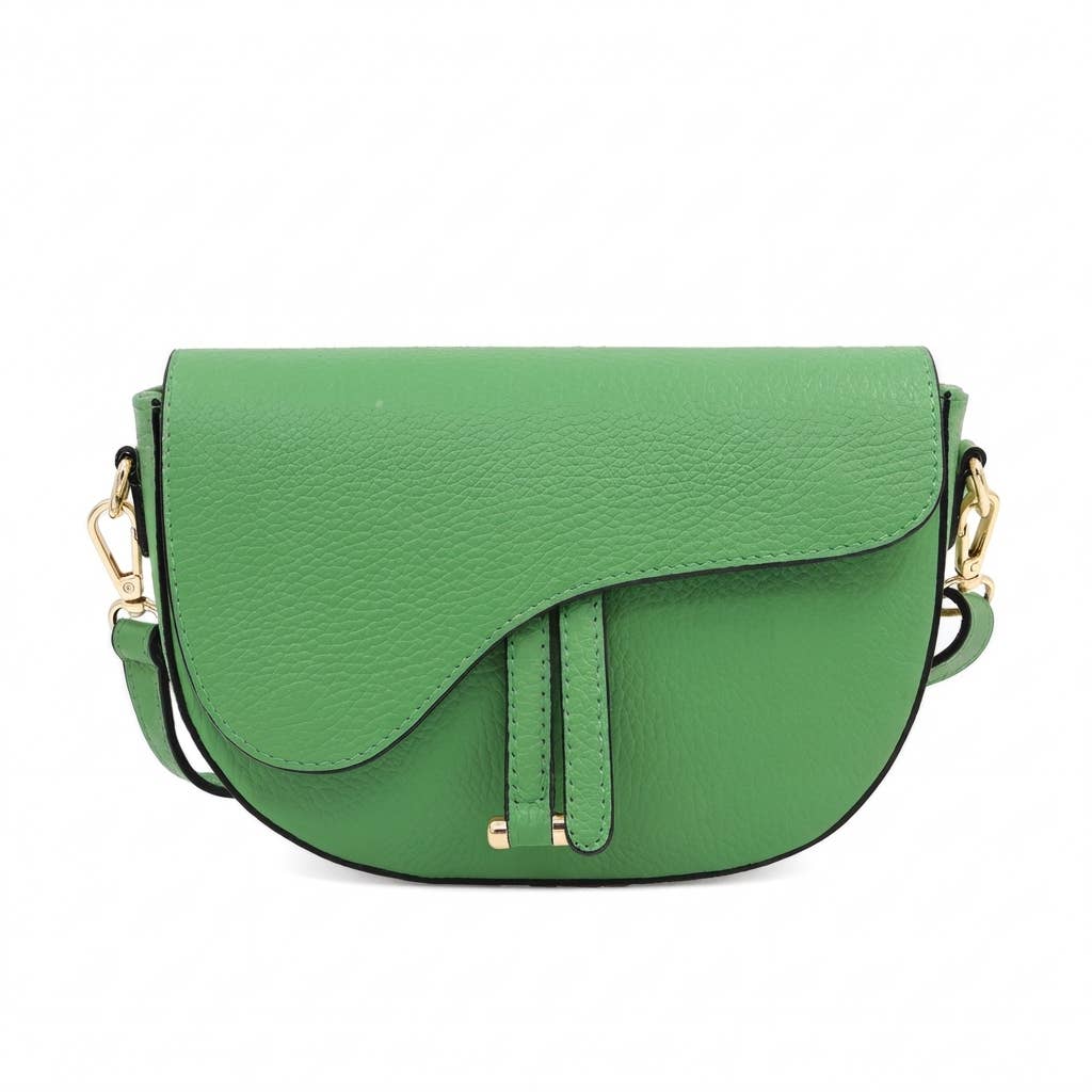 Leather Saddle Bag – Made in Italy: Nero
