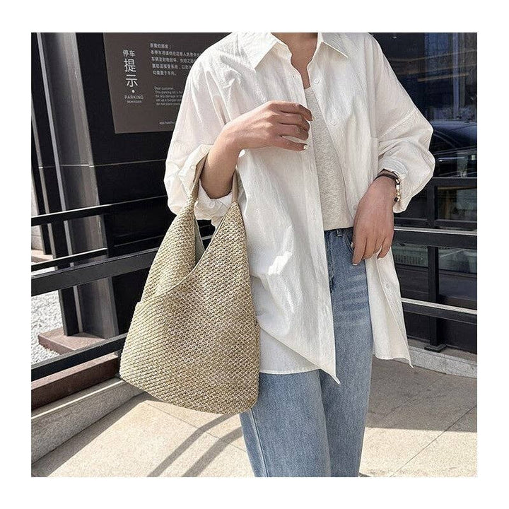 STRAW TOTE BAG
