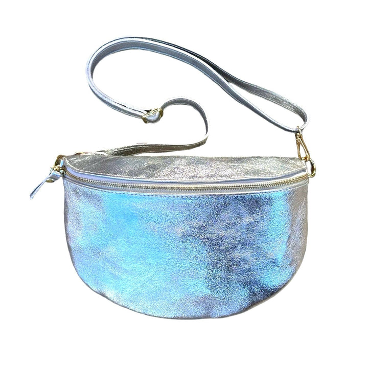 Italian Leather Waist Bag: Camel