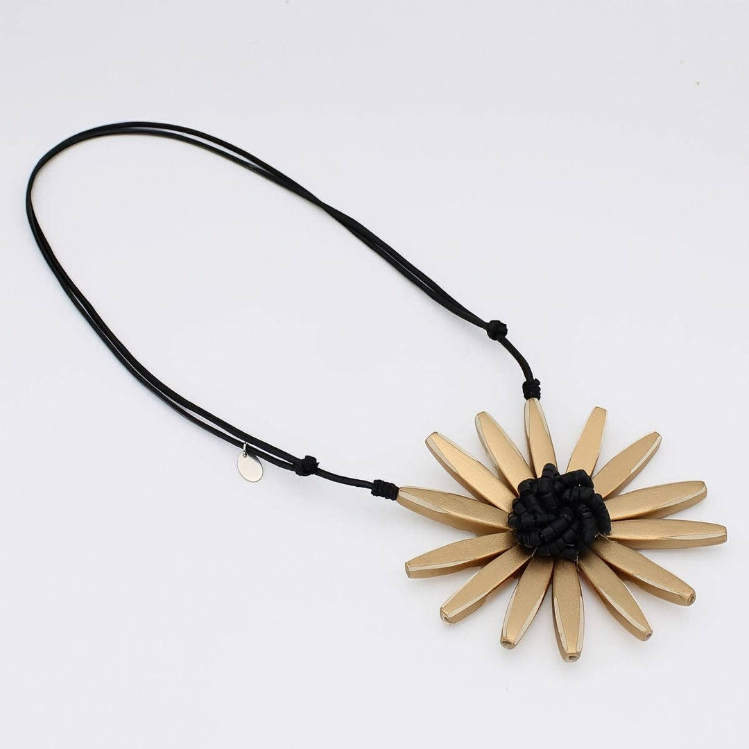 Gold Amaya Flower Necklace