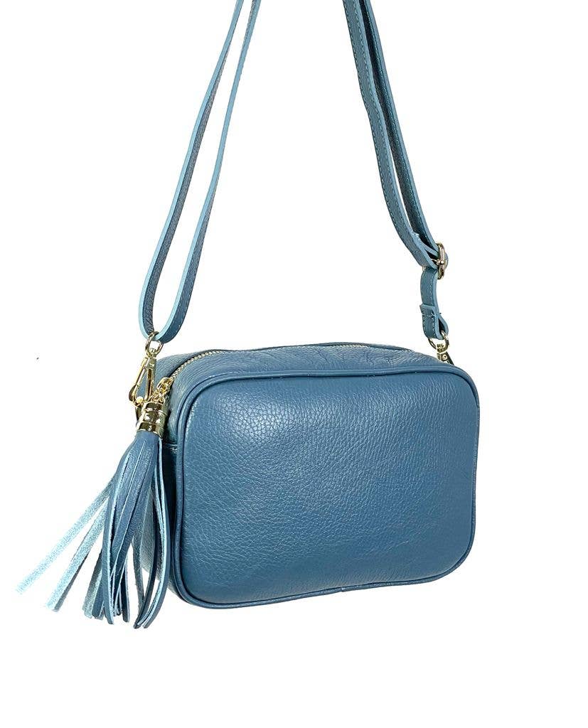 Genuine Leather Bag Tassel: Camel