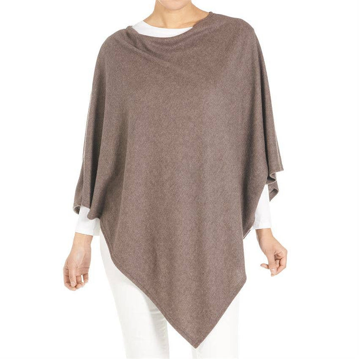 Brushed Poncho: Charcoal / O/S