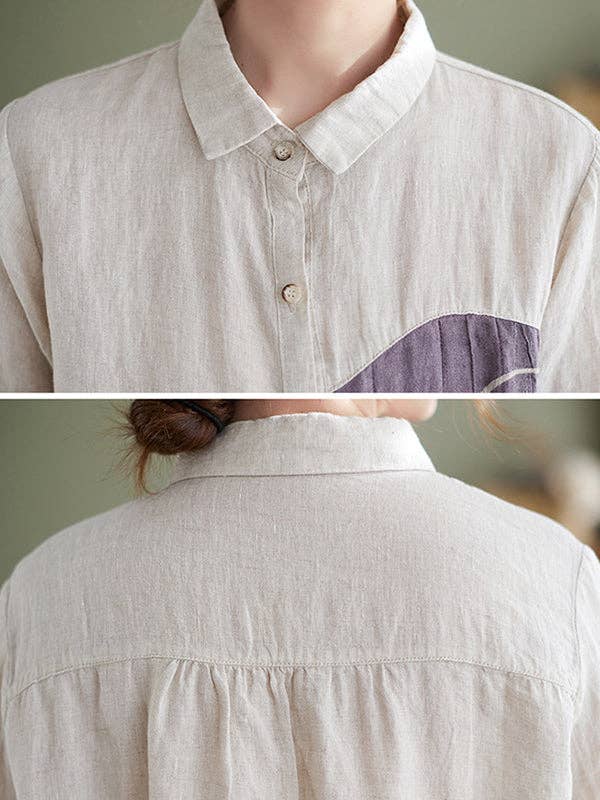 Embroidered  Tops: APRICOT / L