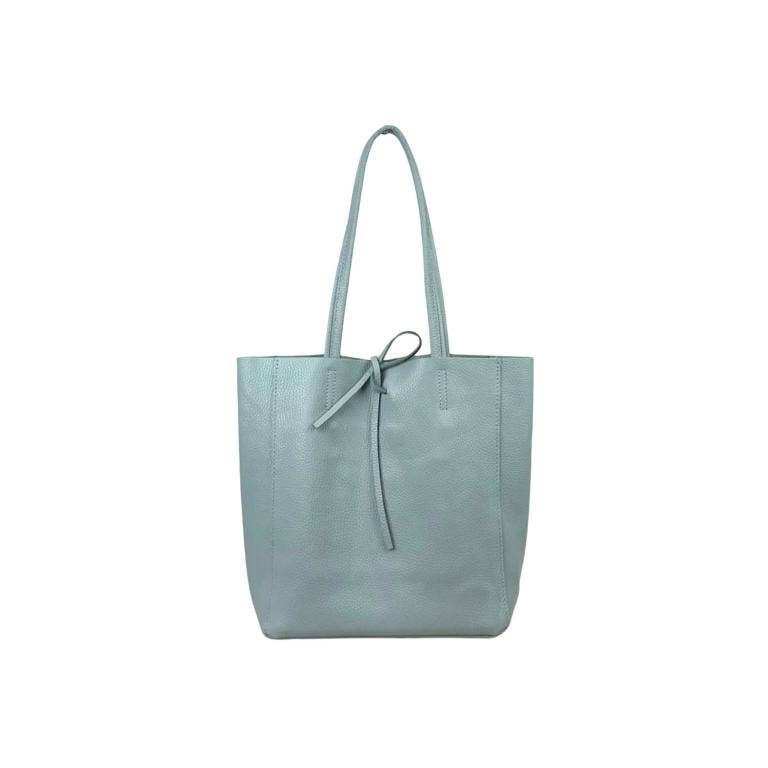 Leather Tote Bag: Brown