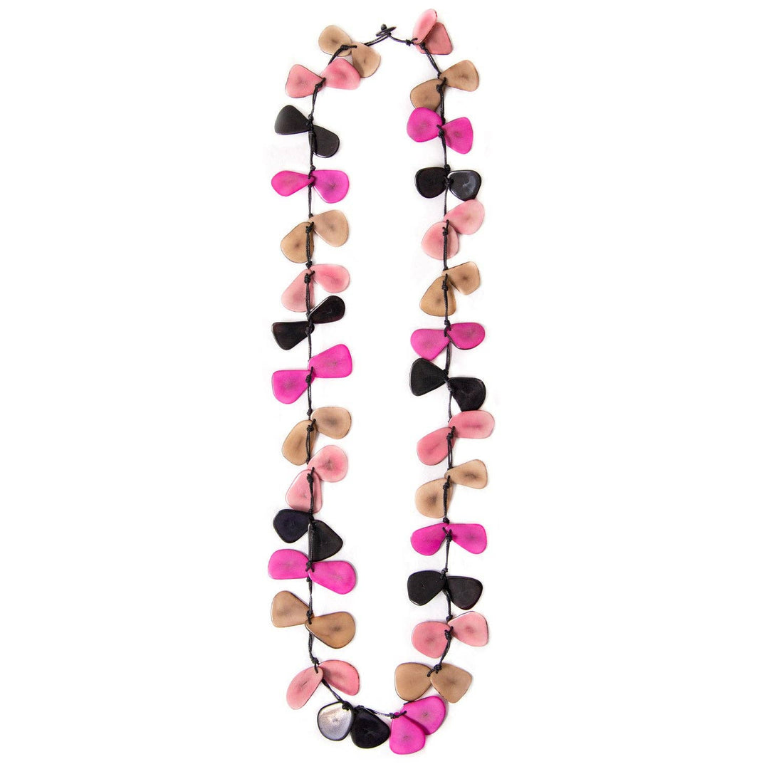 Slice Necklace: Onyx/Charcoal