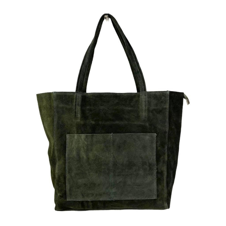 Premium Italian Leather Bag: Black