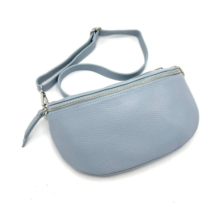 Leather Waist Bag, Made in Italy: 112466: Orange