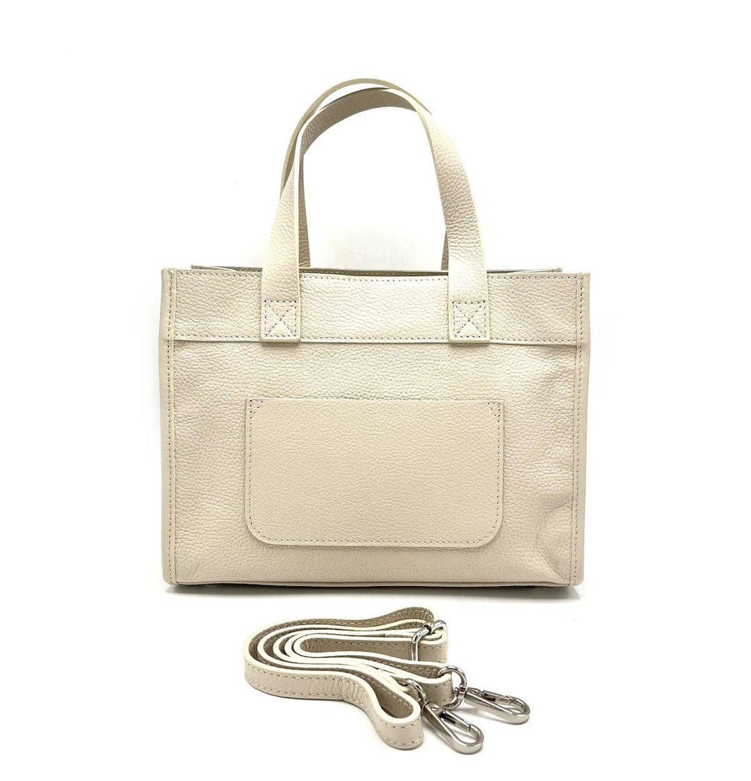 Italian leather bag,112442: Blk