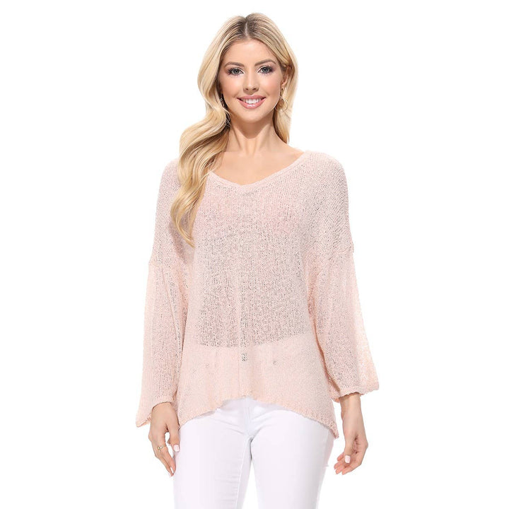 V-Nk Top MK3662: BLUSH / S
