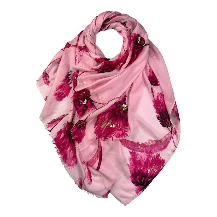 Dusty miller flower scarf: Cream