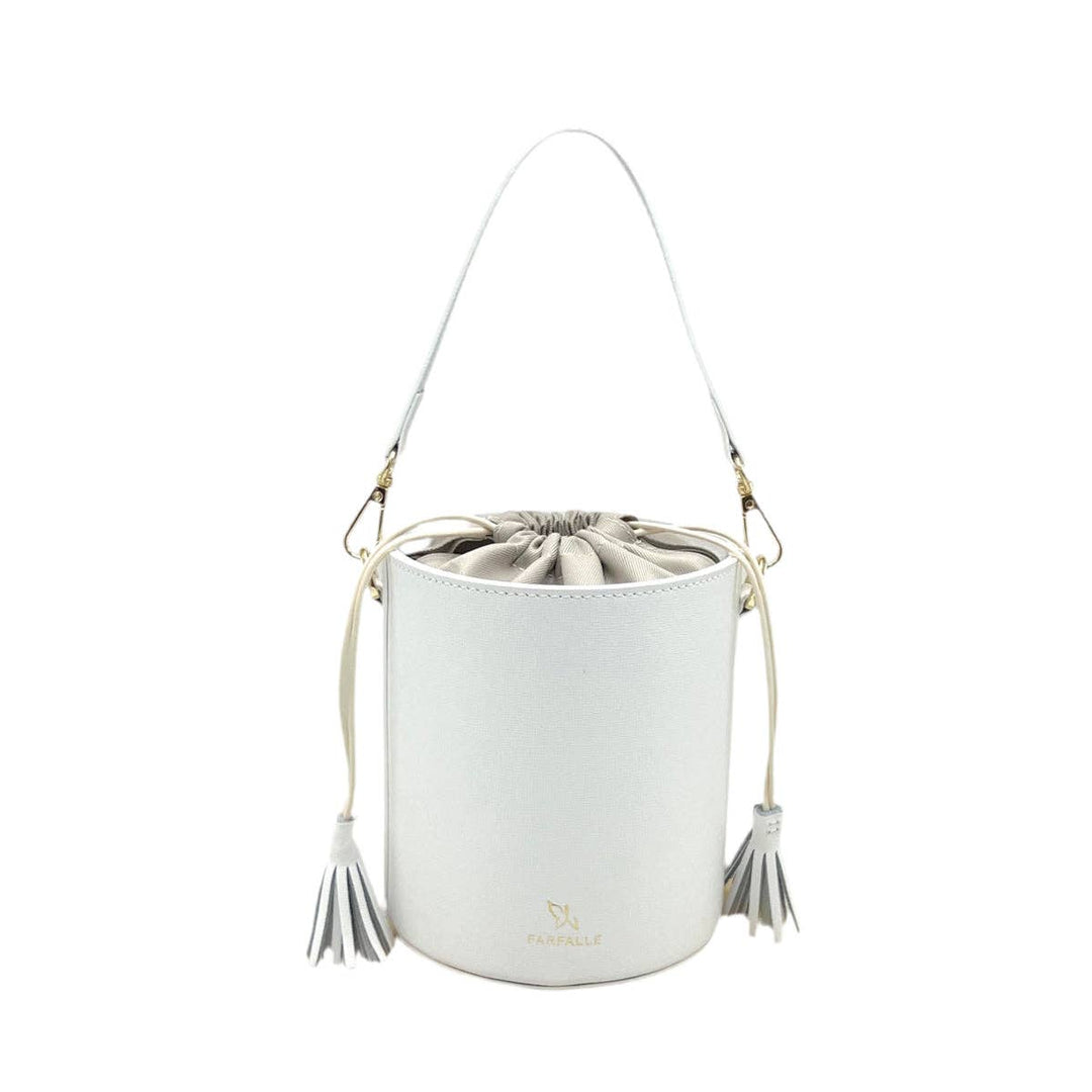 Leather bucket bag, Made in Italy,112613: Blk