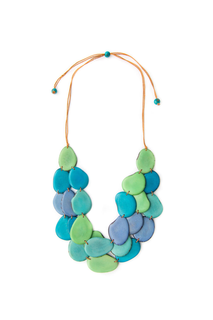 Amigas Necklace: Biscayne Bay/Royal Blue/Onyx Black