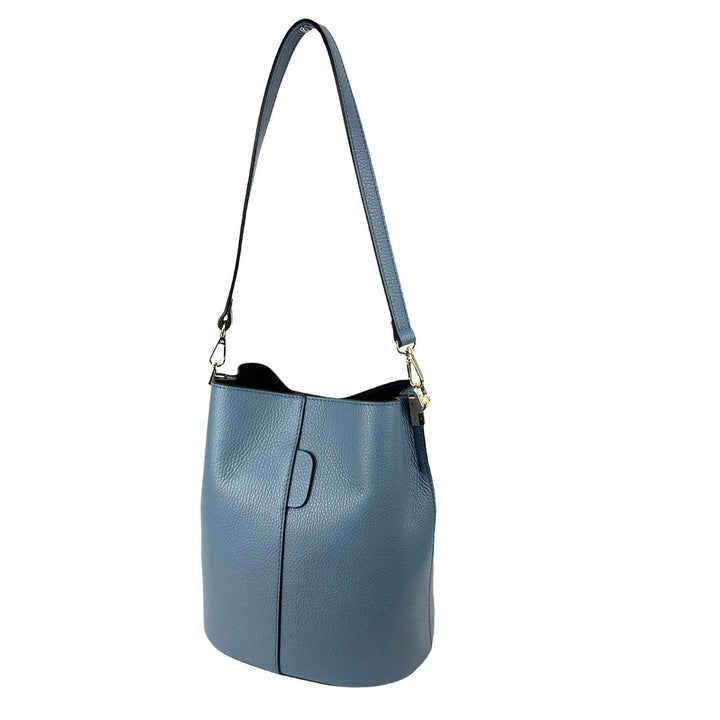High Quality Italian Leather Shoulder Bag: Yellow