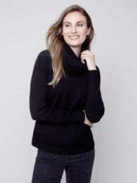 Sweater with Detachable Scarf C2420R