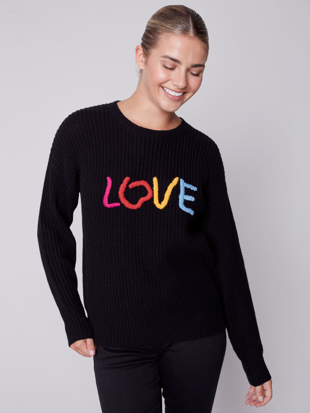 Crew-Neck LOVE Sweater C2548
